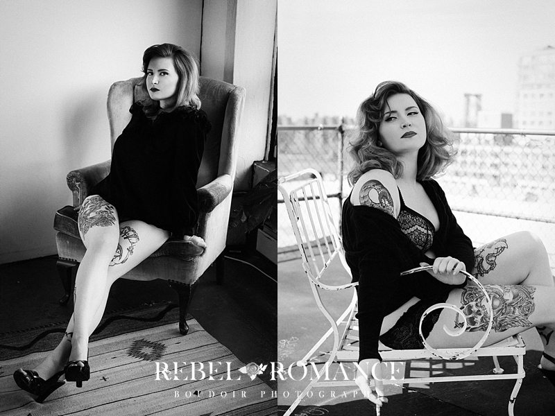 Sneak Peeks: Curvy Lauren’s retro styled NYC boudoir session