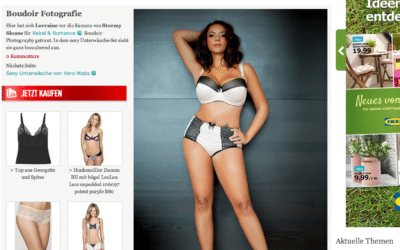 Hot off the Press: Rebel & Romance Boudoir Photography featured on Jolie.de in Germany