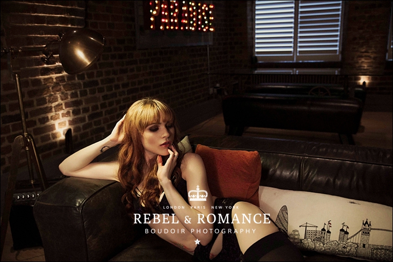tattoo paradise lost boudoir photography london redhead edgy