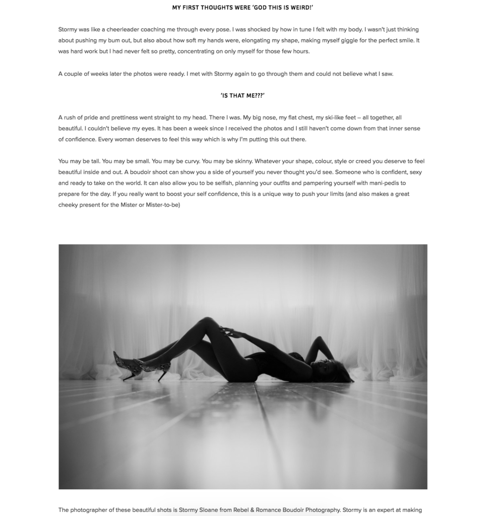 boudoir photographer wedding planner london