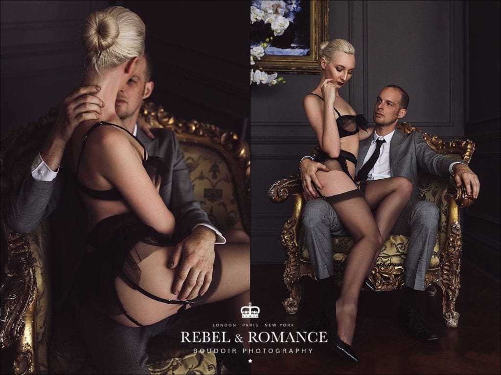 couples boudoir photo shoot