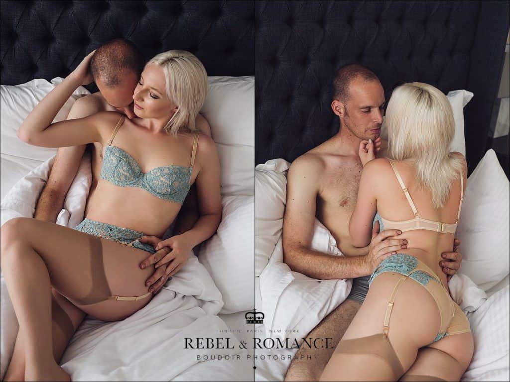 couples boudoir photo shoot