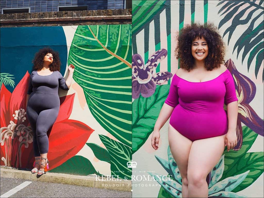 plus size photography session in london