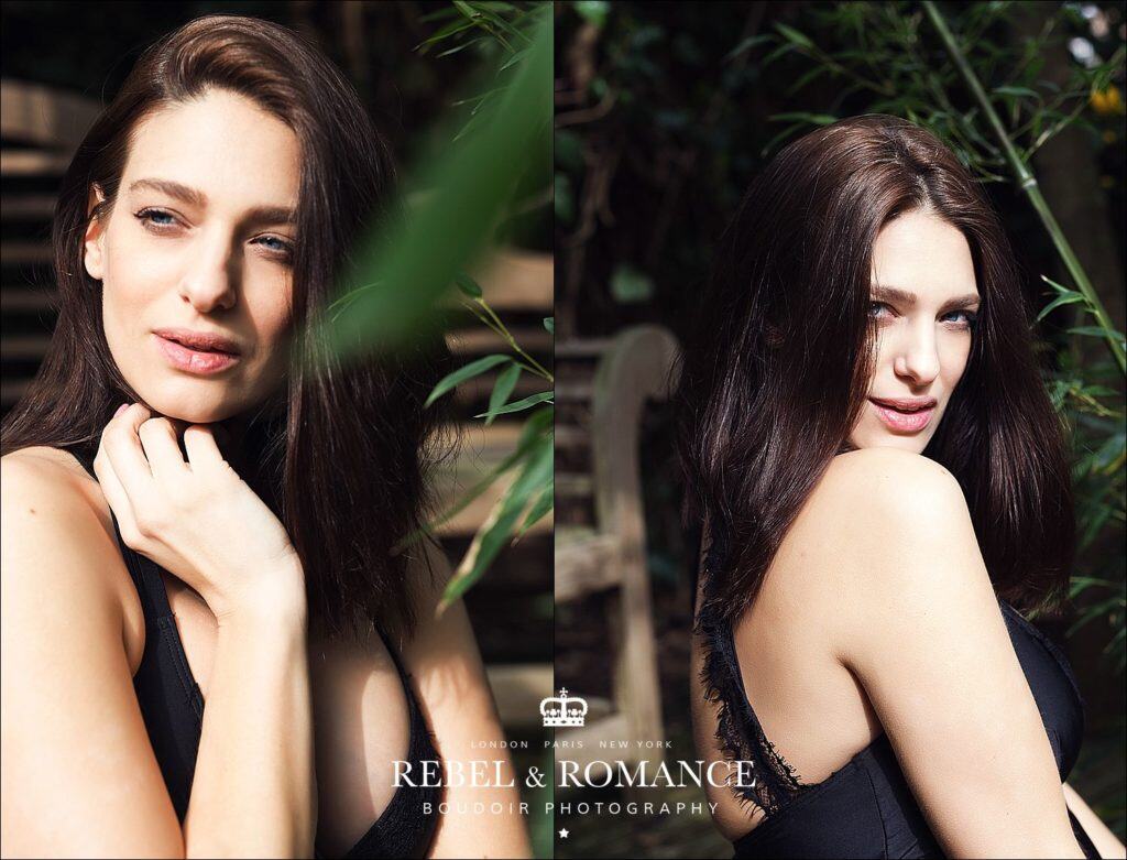 model portfolio headshots in rainforest setting