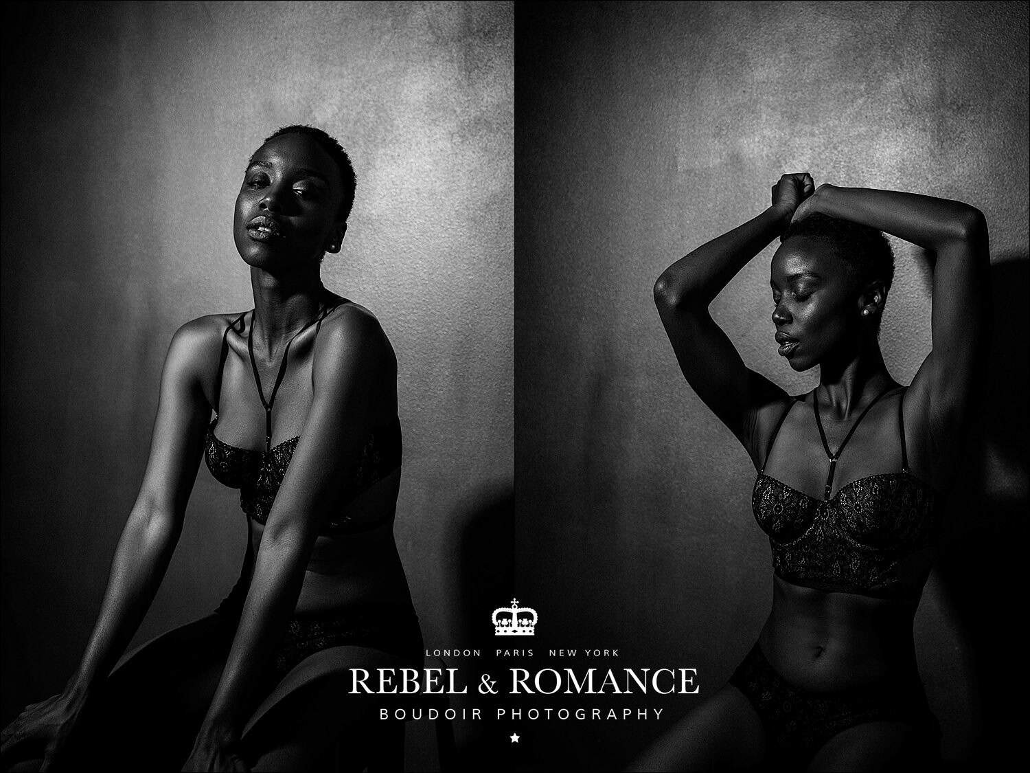 female fashion model shaved head