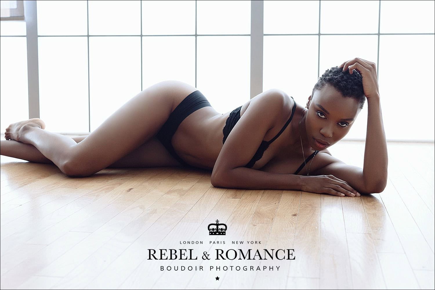 lingerie photo with black woman