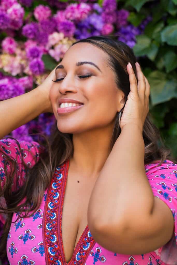 Outdoor lifestyle photo shoot in London featuring Natasha