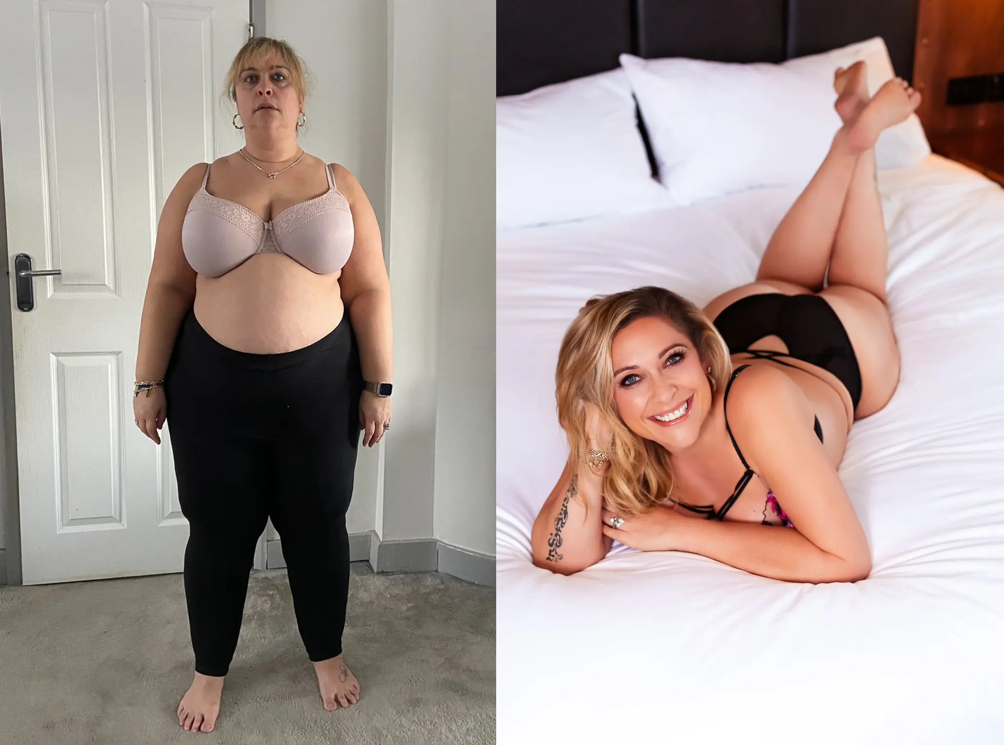 cover a London boudoir shoot after weight loss