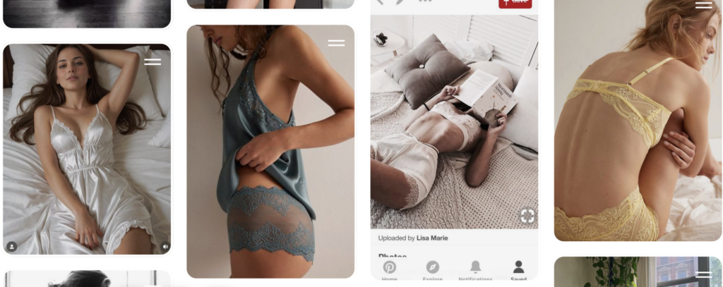 inspiration for a soft lingerie look for a boudoir shoot