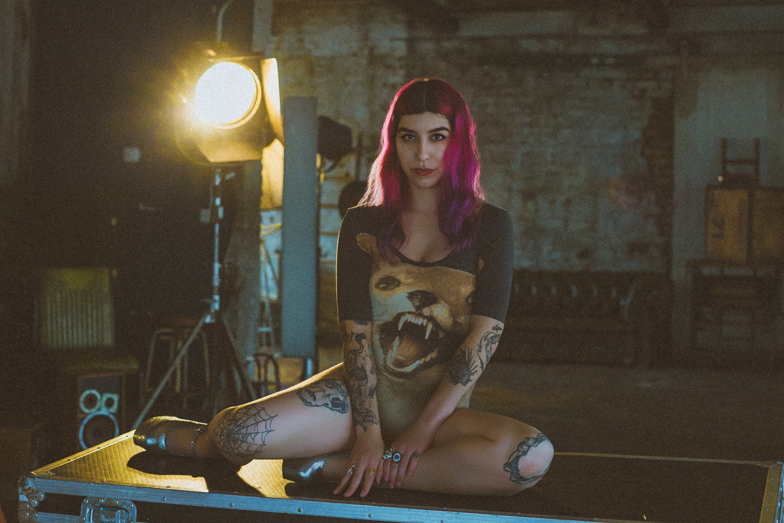 warehouse-boudoir-photography-london-12 Moody warehouse boudoir shoot London, warm vintage studio light